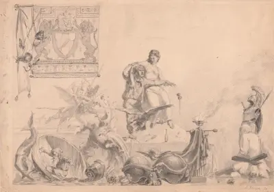 Phantasie und Künstler (Imagination and the Artist) von Max Klinger