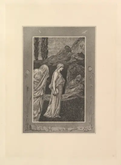Psyche i Tartarus av Max Klinger