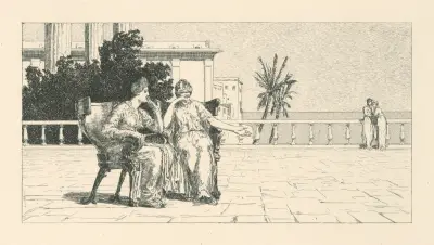 Psyché u sestry von Max Klinger