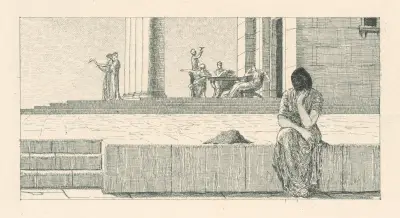 Psyche i Venus hus av Max Klinger