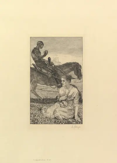 Ritter Tod, from the series Brahmsphantasie von Max Klinger