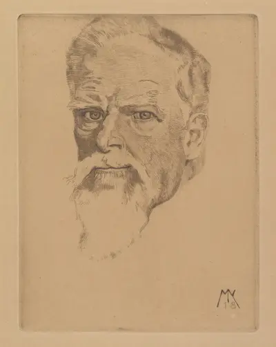 Självporträtt av Max Klinger