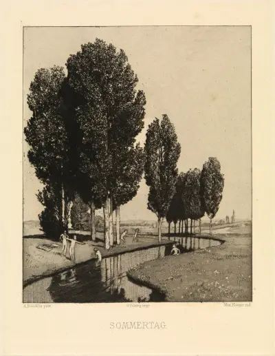 Sommertag (nach Arnold Böcklin) von Max Klinger