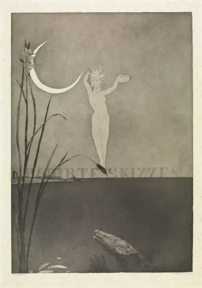 Titelblatt (Radierte Skizzen, Opus I, Blatt 1) von Max Klinger