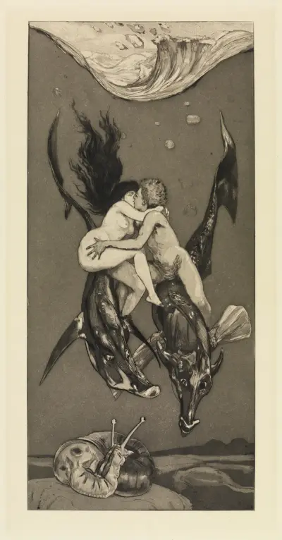 Verführung (Ein Leben, Opus VIII, Blatt 4) von Max Klinger