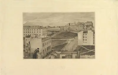 View from the Artist’s Studio Window, Rome von Max Klinger