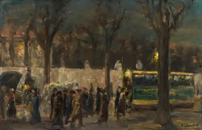 Afton vid Brandenburger Tor av Max Liebermann
