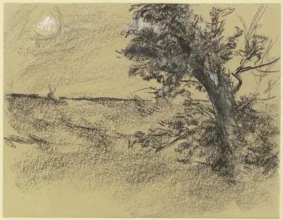 Ålderdom vid ängen av Max Liebermann