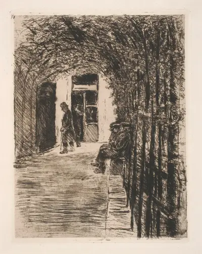 Gammalt manligt hus av Max Liebermann