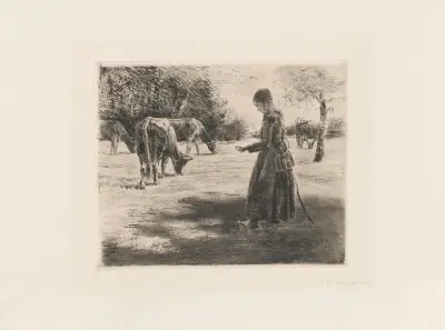 På bete (vid Delden i Holland) av Max Liebermann