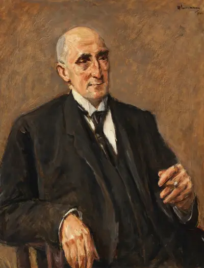 Porträtt av textilfabrikanten Carl Lewin av Max Liebermann