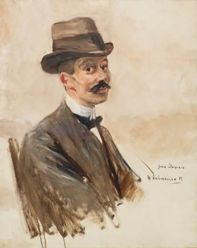 Porträtt av Theodor Stoperan av Max Liebermann