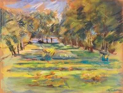 Utsikt in i Wannseeträdgården av Max Liebermann