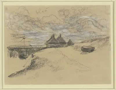 Utsikt från klinten mot stranden av Max Liebermann