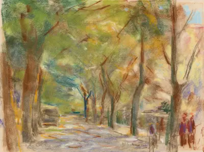 Colomierstraße i Wannsee av Max Liebermann