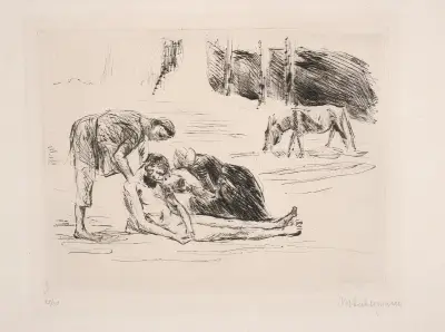 Den barmhärtige samariten av Max Liebermann