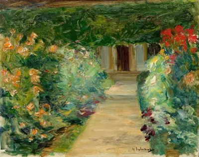 Nyttoträdgården i Wannsee mot öster av Max Liebermann