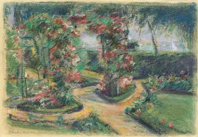 Rosenrundeln i Wannsee av Max Liebermann