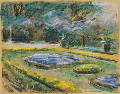 Blumenterassen i Wannseeträdgården mot nordost av Max Liebermann