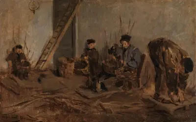 Korgflätarna av Max Liebermann