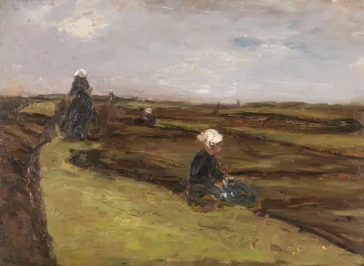 Kobiety naprawiające sieci, Max Liebermann