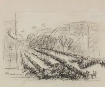 Bismarcks mottagande i Berlin av Max Liebermann