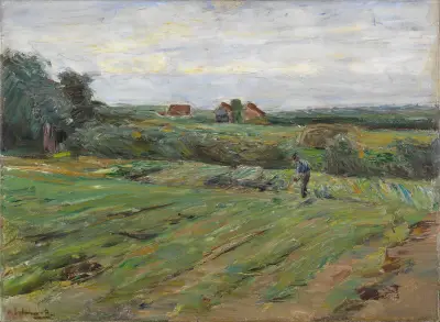 Skördefält av Max Liebermann