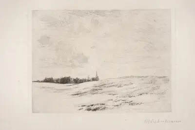 Fischerdorf av Max Liebermann