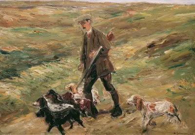 Jägare i dynerna av Max Liebermann