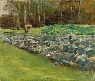Man i kålodling – Wannseeträdgården av Max Liebermann