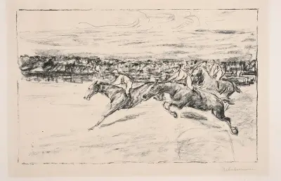 Hästkapplöpning av Max Liebermann