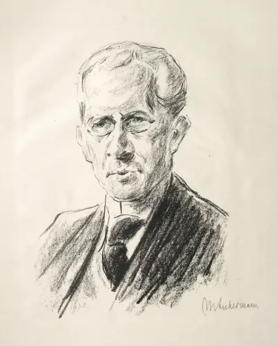 Portrait Arno Holz av Max Liebermann