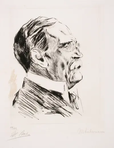 Porträtt av gehejmeråd Bode av Max Liebermann