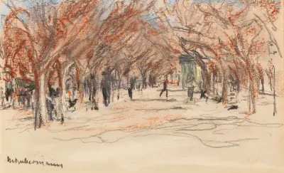 Promenade in Cannes av Max Liebermann