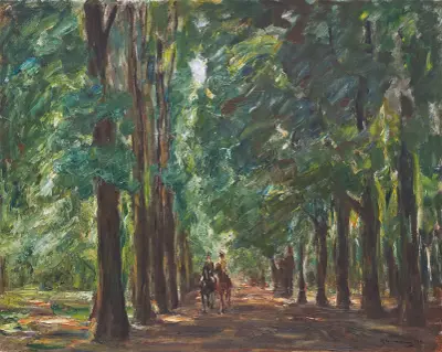 Ryttare i allén vid Sakrow av Max Liebermann