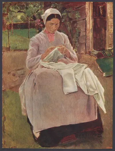 Sömmerska av Max Liebermann