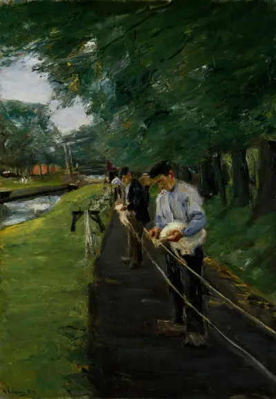 Repslagarbanan i Edam av Max Liebermann