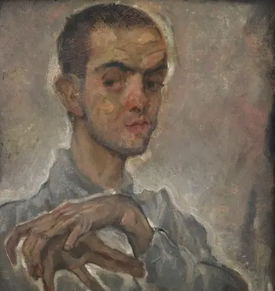 Porträt Egon Schiele av Max Oppenheimer
