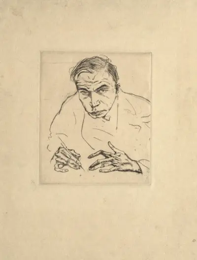 Selbstbildnis av Max Oppenheimer