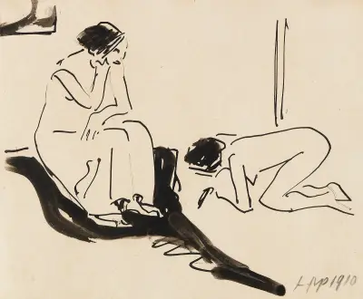 A Couple, Hermann Max Pechstein