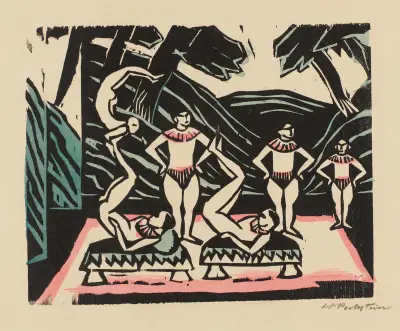 Akrobaten III, Hermann Max Pechstein