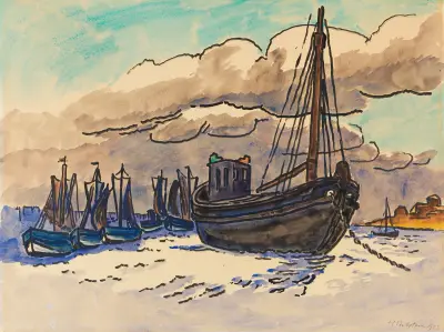Aufkommende Flut, Hermann Max Pechstein