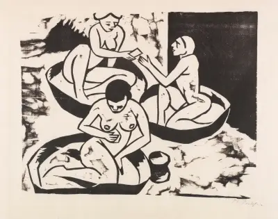 Badende II, Hermann Max Pechstein
