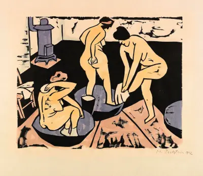 Bathers XI, Hermann Max Pechstein