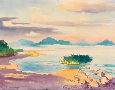 Chiemsee shore, Hermann Max Pechstein