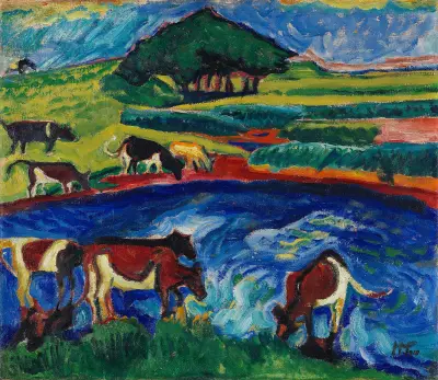 Cows, Hermann Max Pechstein