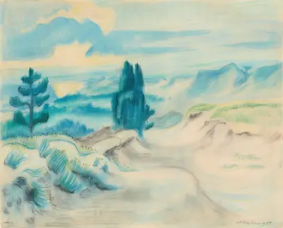 Dünenlandschaft, Hermann Max Pechstein