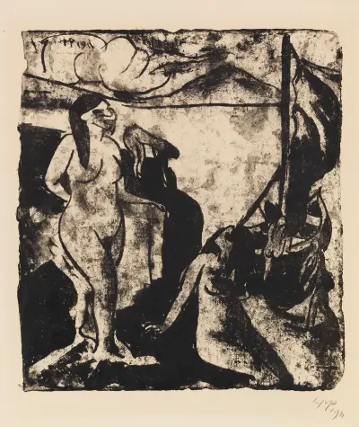 Frauen im Boot II, Hermann Max Pechstein
