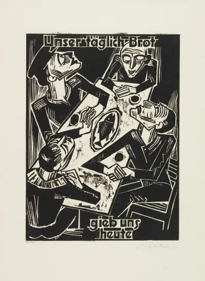 Give us this day our daily bread (Unser täglich Brot gieb uns heute), Hermann Max Pechstein