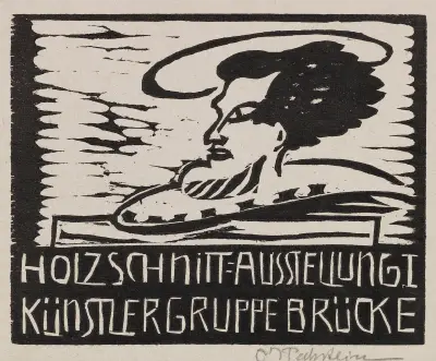Holzschnitt = Ausstellung I der Künstlergruppe Brücke von Hermann Max Pechstein